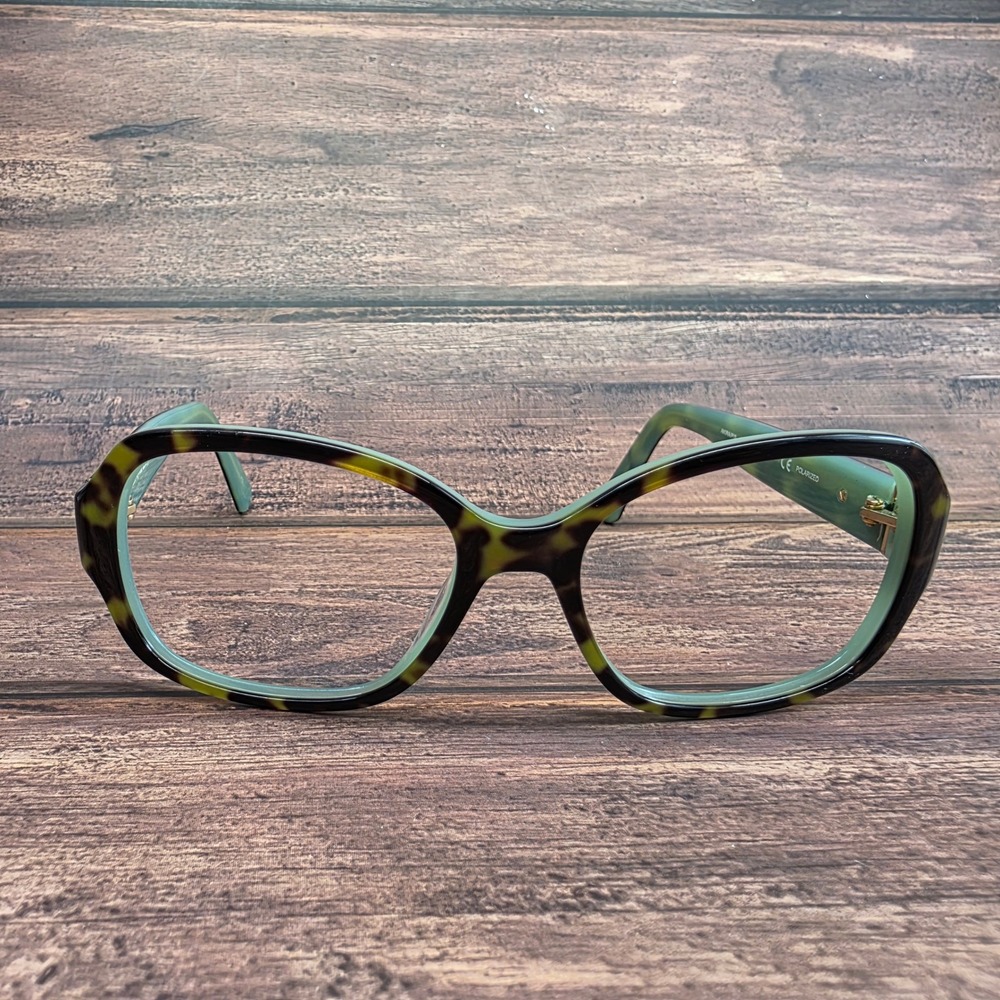 Kate Spade Akira/P/S TJAWW Tortoise Green Square Eyeglass Frames 54-17-130